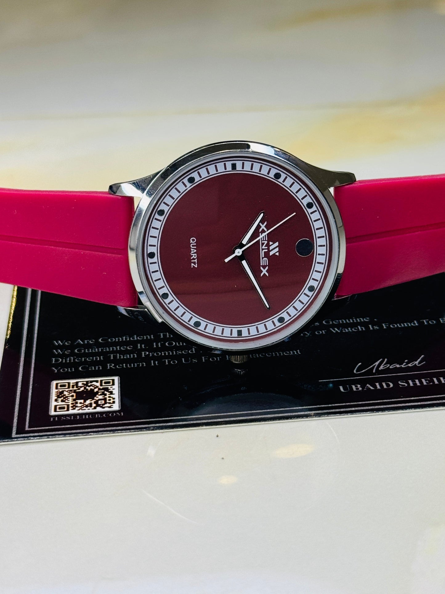 Pink Xenlex Magnet Strap Watch For Her