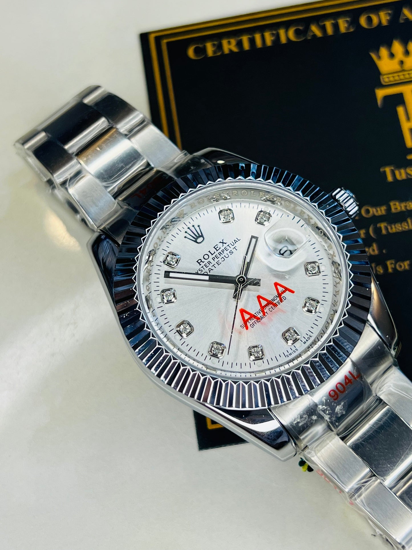 Date Just Silver White Dial Oyster Bracelet Master Clone Watch