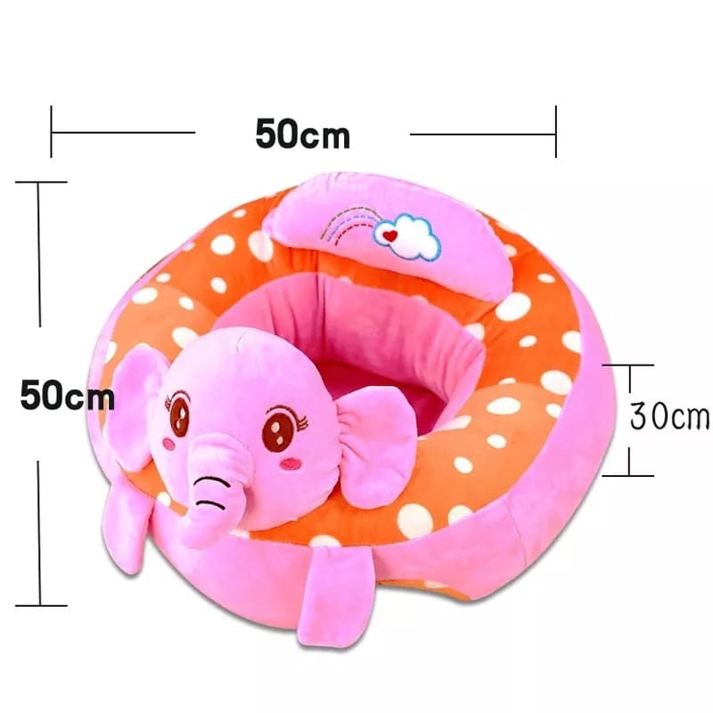 Baby Chair Cartoon Support Seat Plush Soft Baby Sofa Infant Learn to Sit Chair