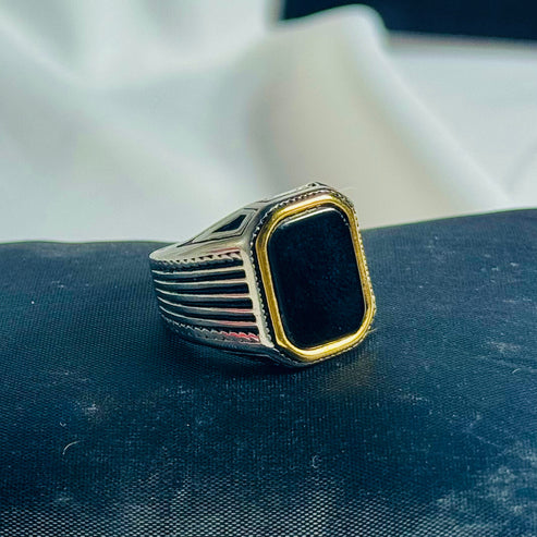 Onyx Stone Ring For Men/Women