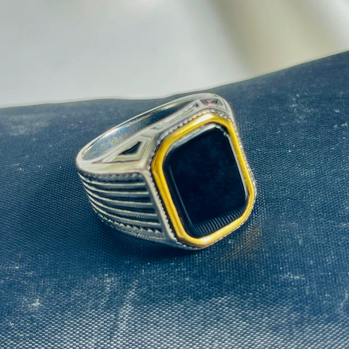 Onyx Stone Ring For Men/Women