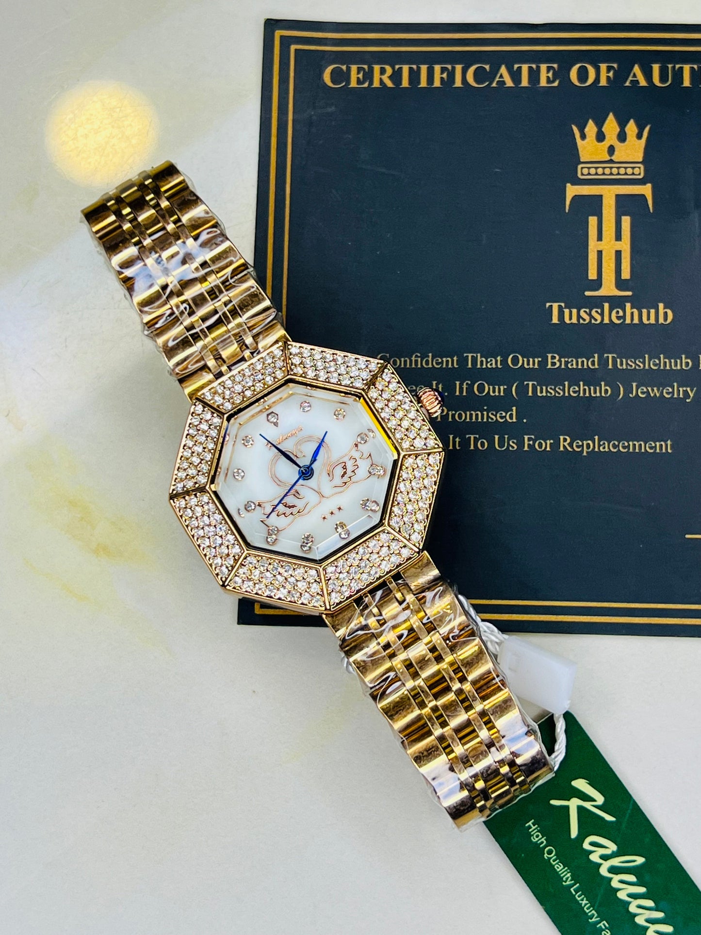 Rose Gold White Octa Kaluuya Watch For Her