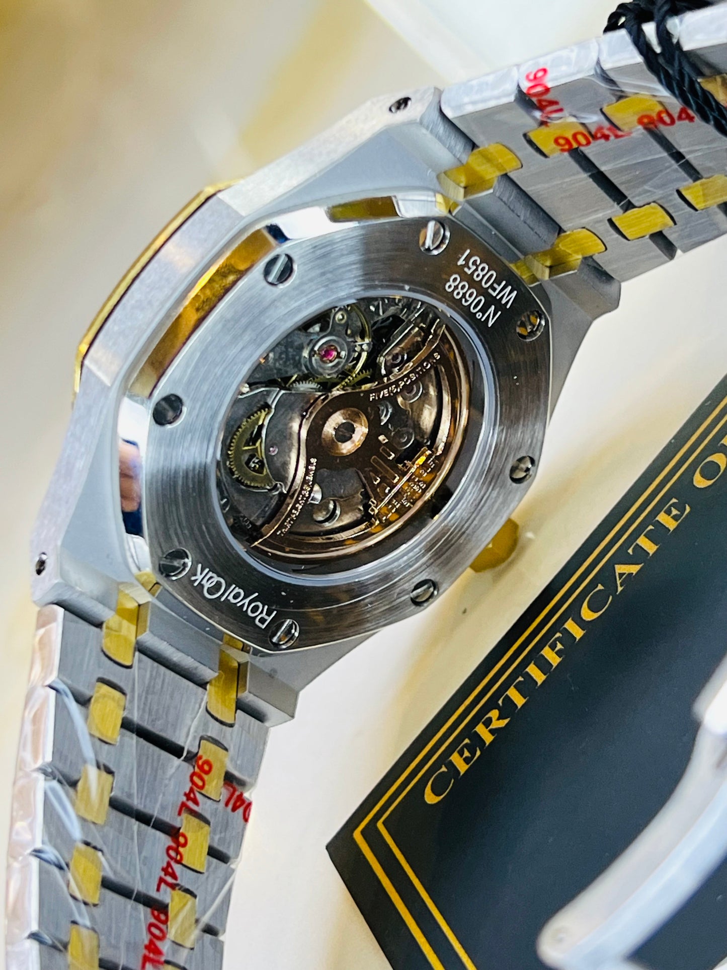 AP Two Tone Automatic Gold Dial Super Clone Watch