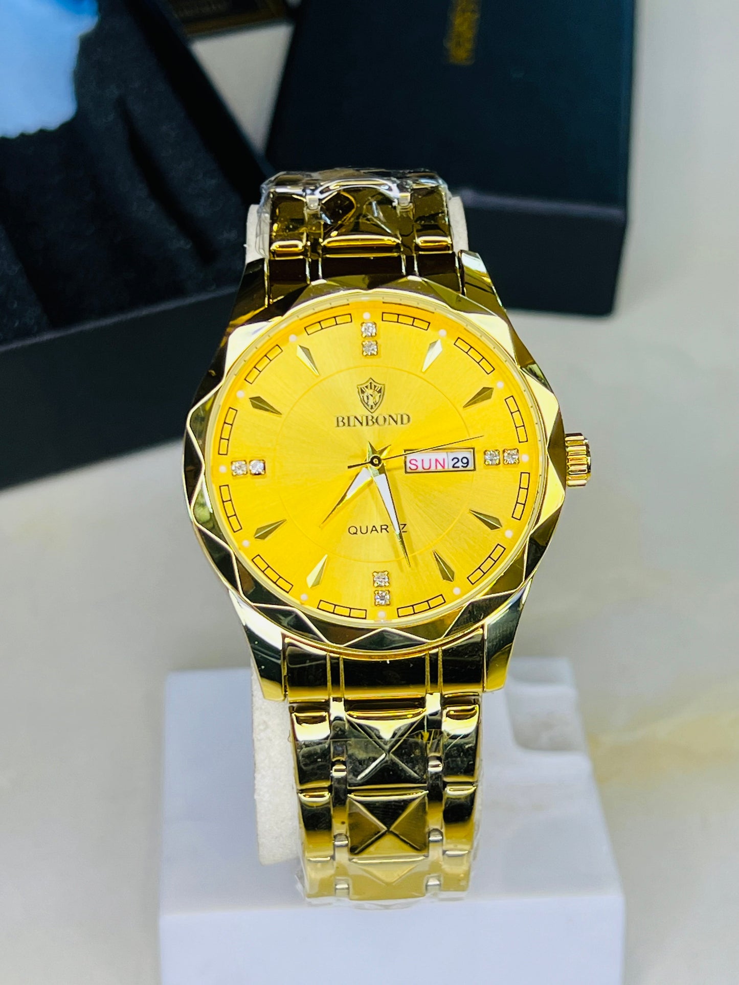 All Gold Binbond Prism Dial Watch