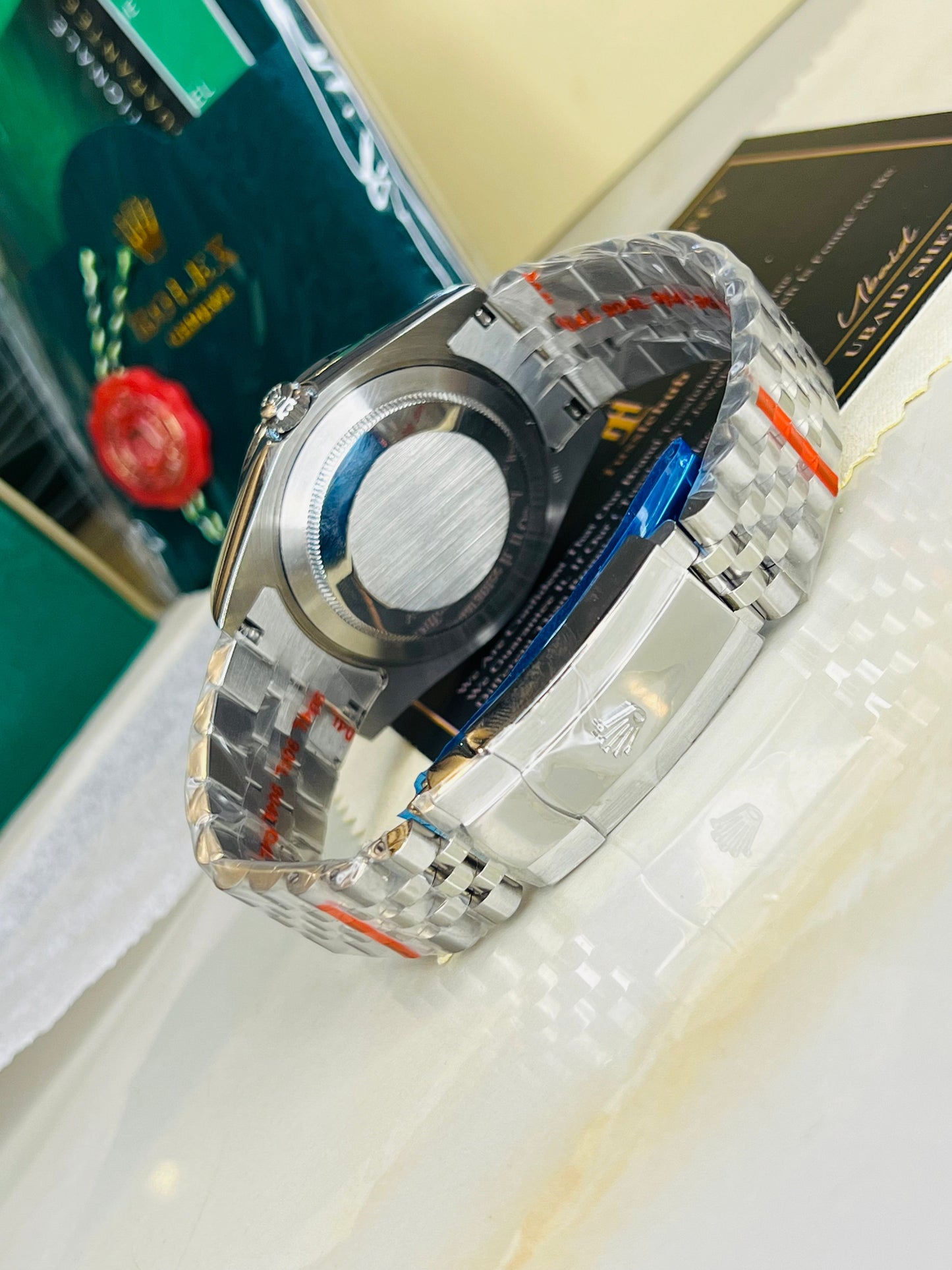 Date Just Silver Metallic Grey Dial Quartz Master Clone Watch
