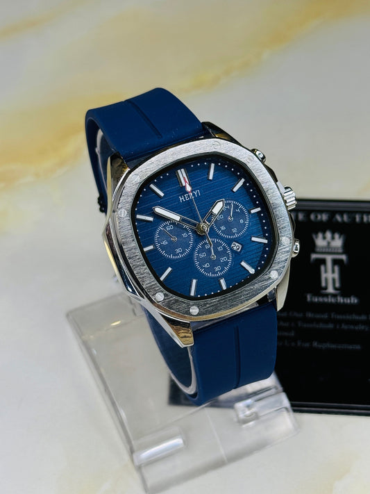 Navy Heryi Nautilus Magnet Strap Watch