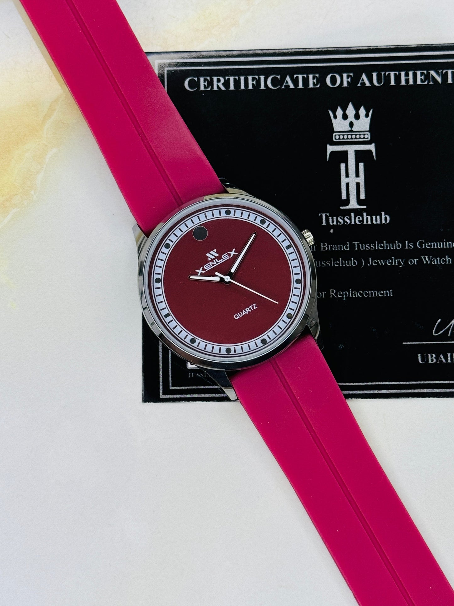 Pink Xenlex Magnet Strap Watch For Her