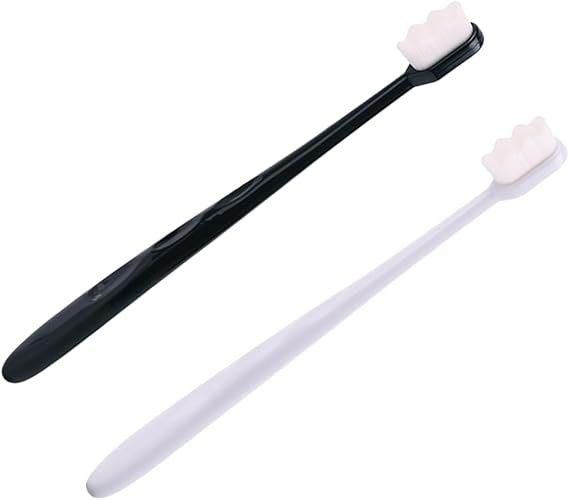 PACK OF 4  Ultra-Soft Nano Toothbrushes for Sensitive Teeth & Gums - Gentle Deep Clean, Manual Oral Care Brushes for Adults, Daily Use