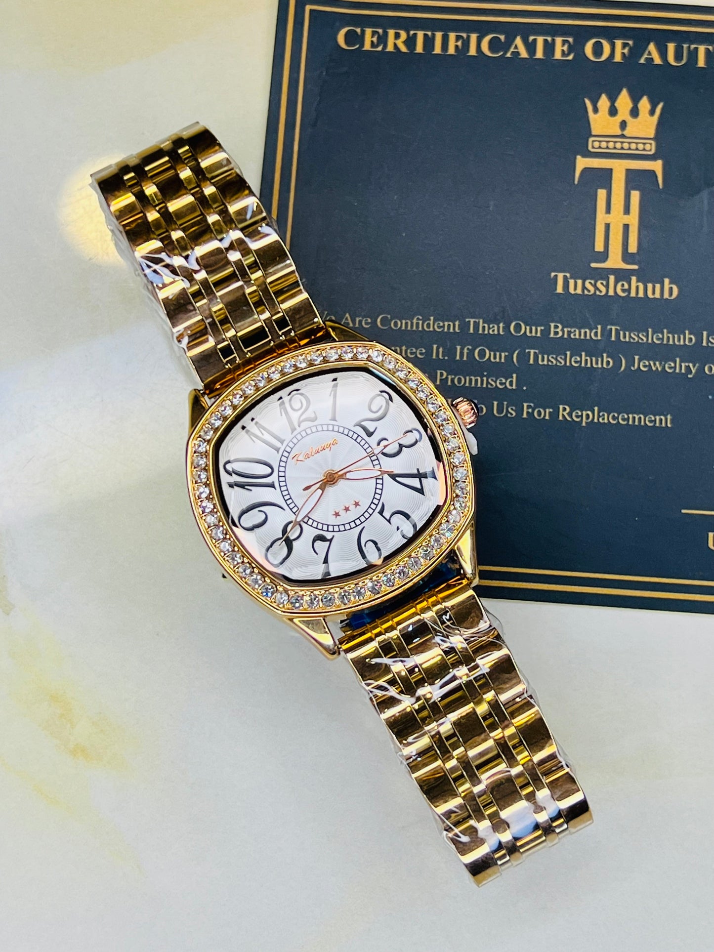 Rose Gold White Crazy Hours Kaluuya Watch For Her