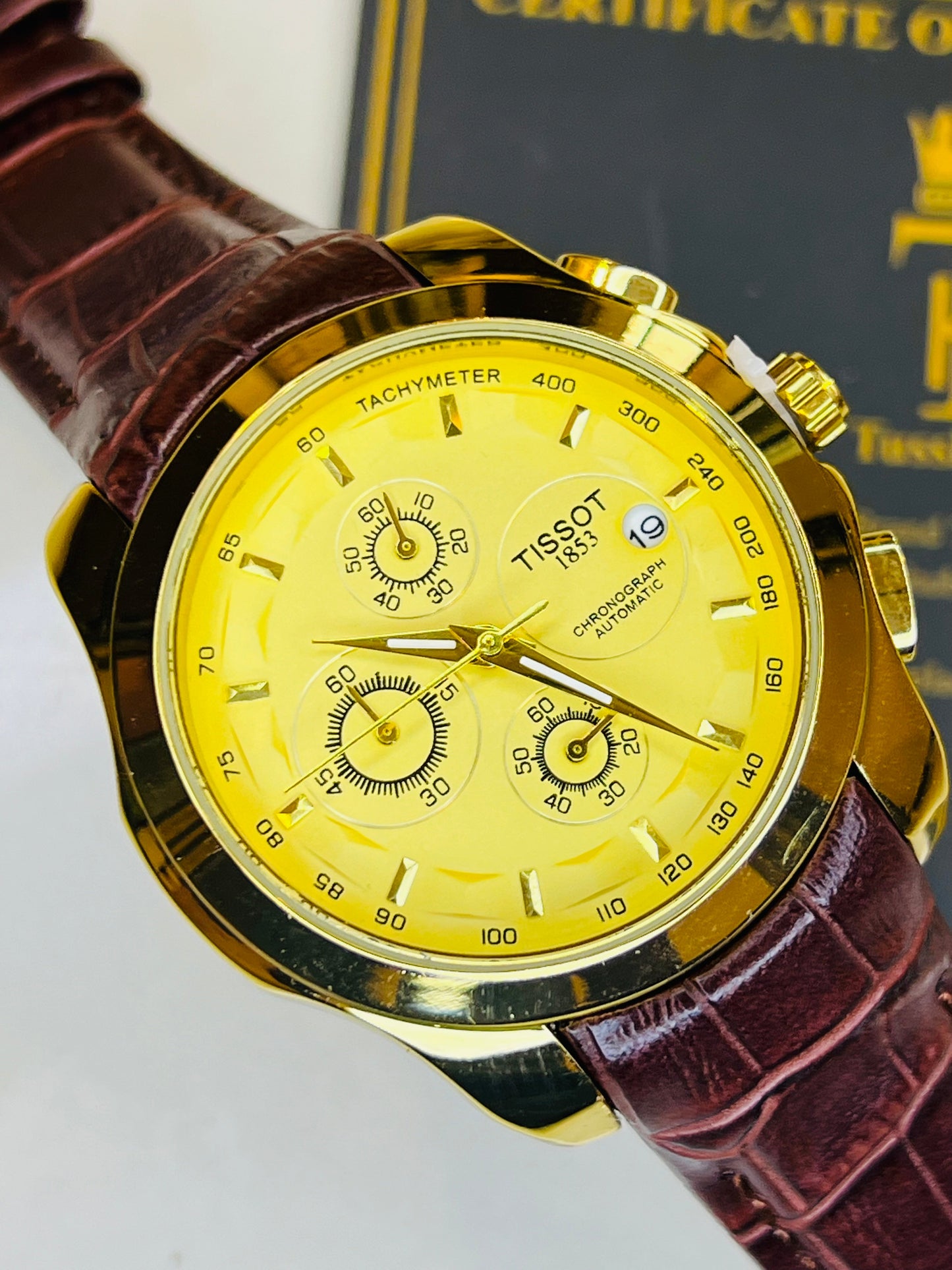 Brown Gold Tissot 1853 Special Edition Chronograph Watch