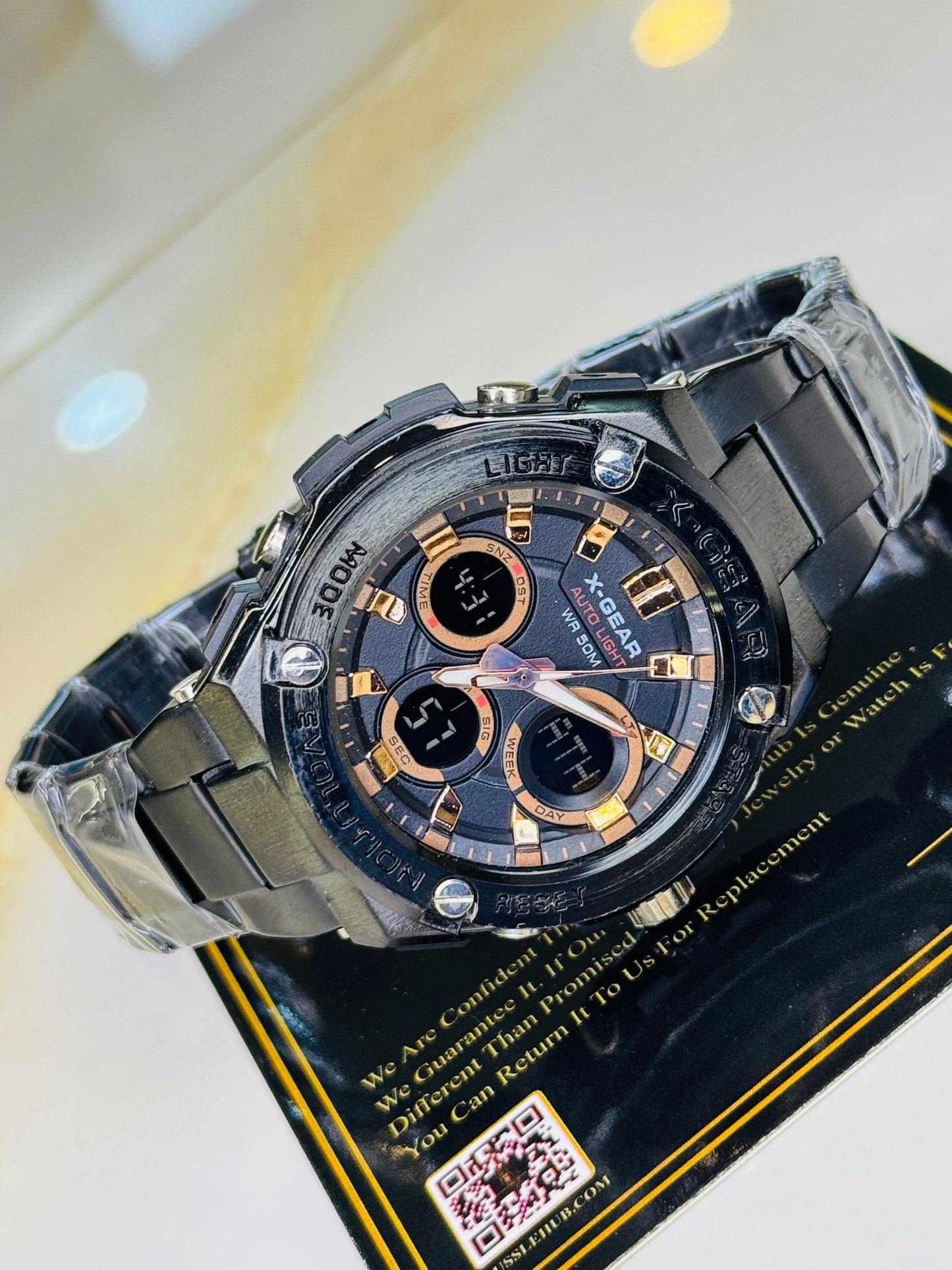 Black Copper X-Gear Evolution Chain Straps Sports Watch