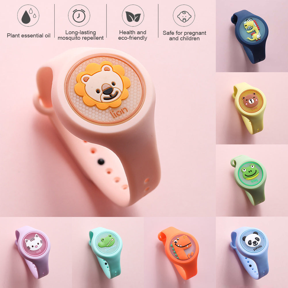 Mosquito Repellent Bracelet for Kids Cartoon Lightweight Watch Outdoors And Indoor