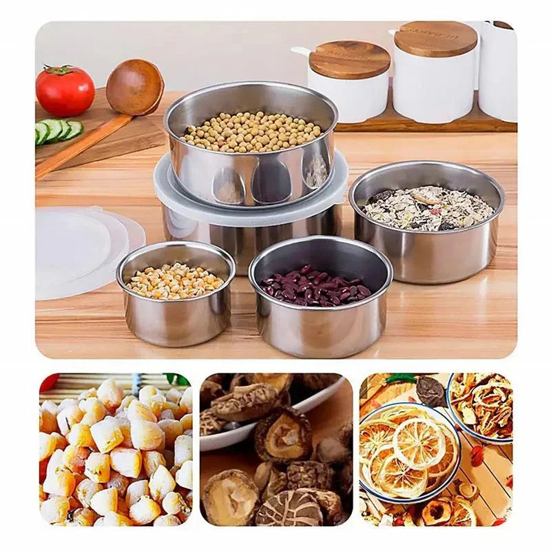 5Pcs Stainless Steel Mixing Bowl Set