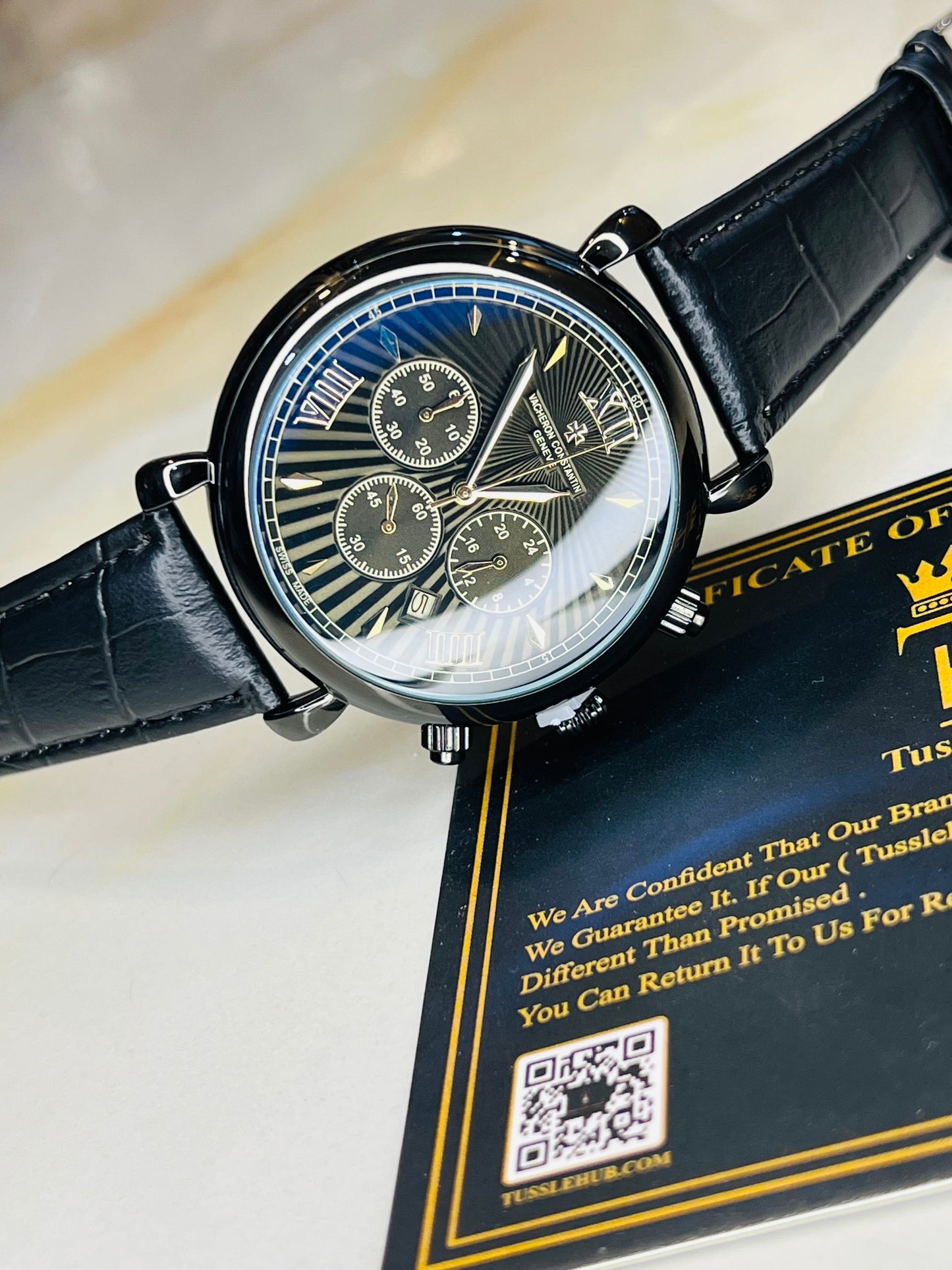 Constantin All Black Chronograph Watch