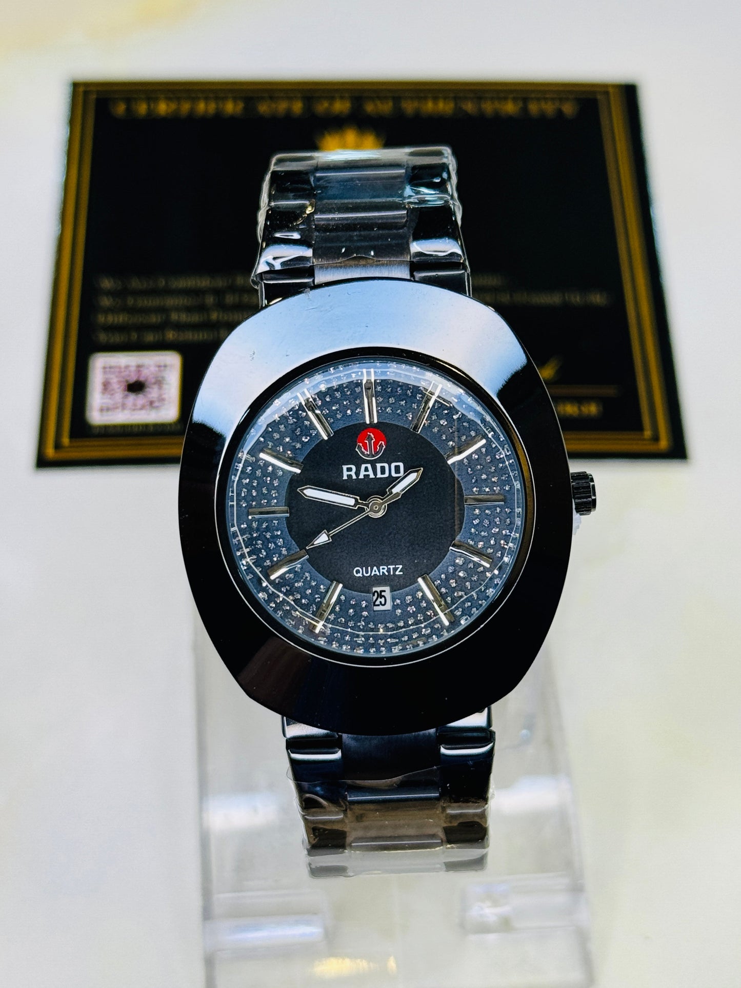 DiaStar Black Rado Quartz Watch