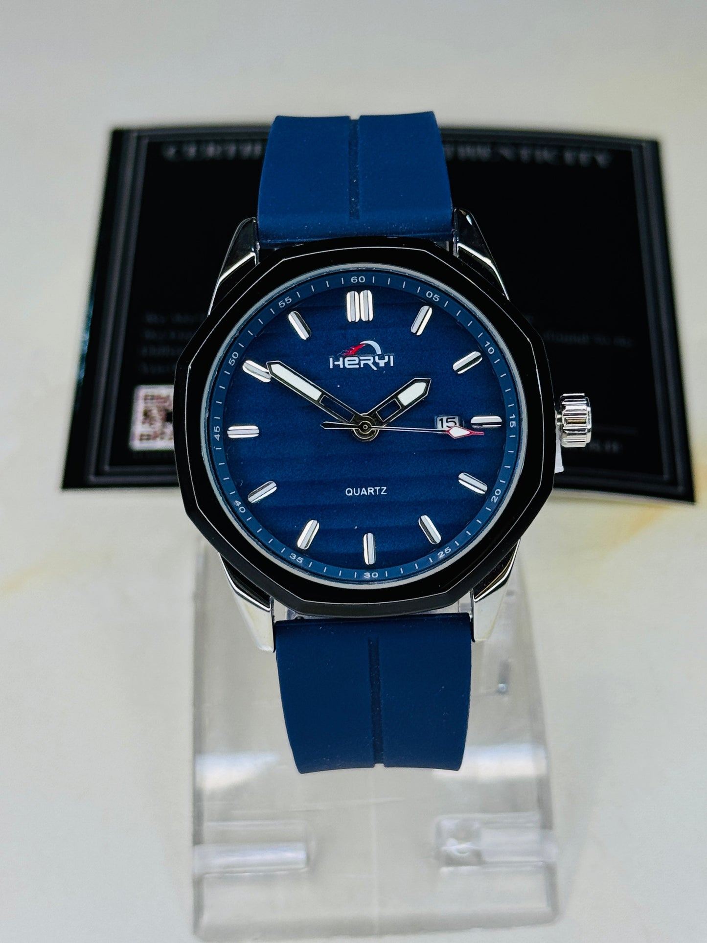 Aqua Blue Universe Octa Magnet Strap Watch