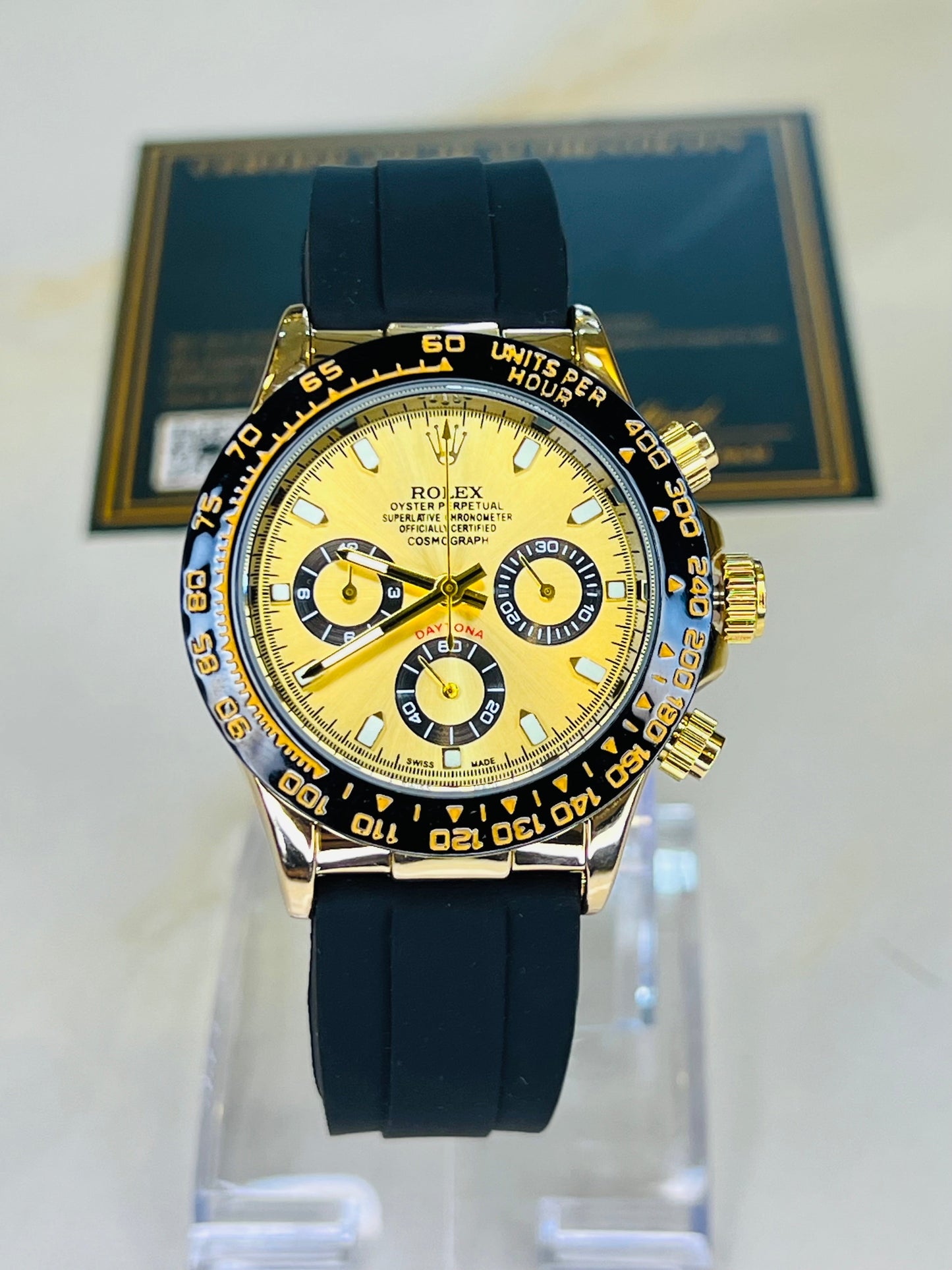 All Gold Daytona Chronographs Dial Watch