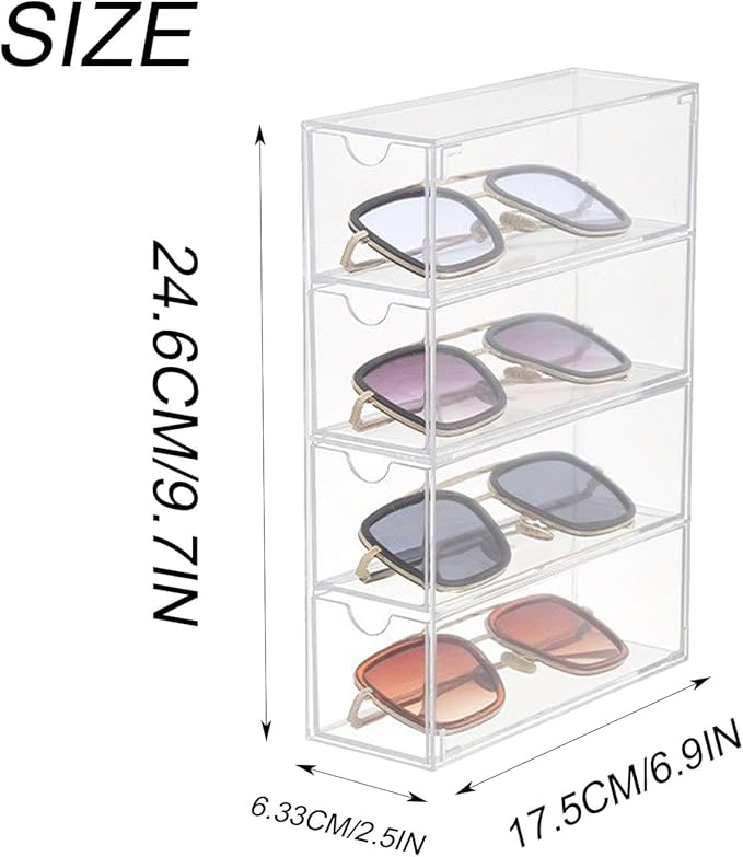 4Layer Acrylic Sunglasses Storage Box