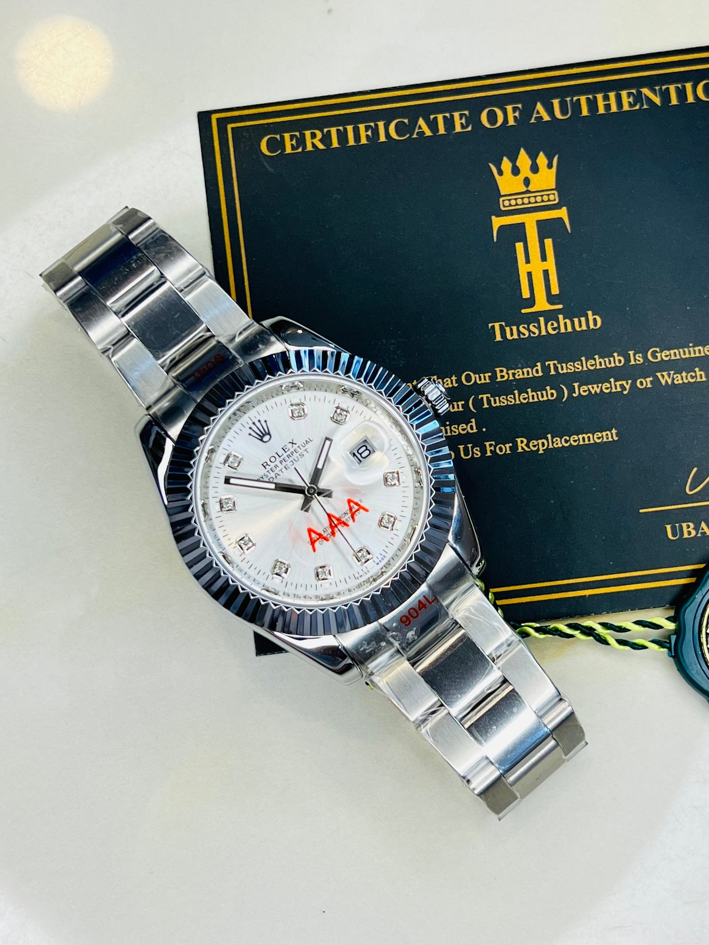 Date Just Silver White Dial Oyster Bracelet Master Clone Watch