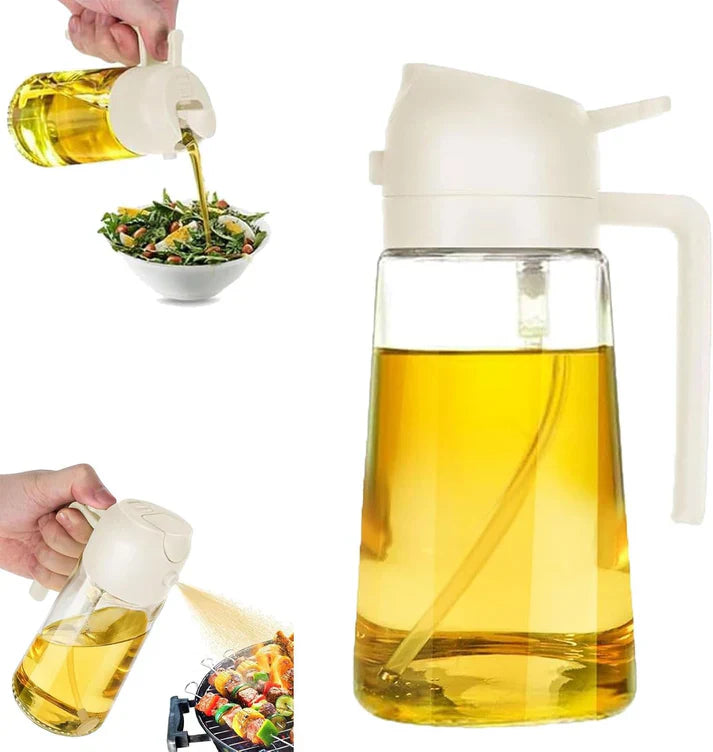 2 in 1 Glass Oil Sprayer & Dispenser