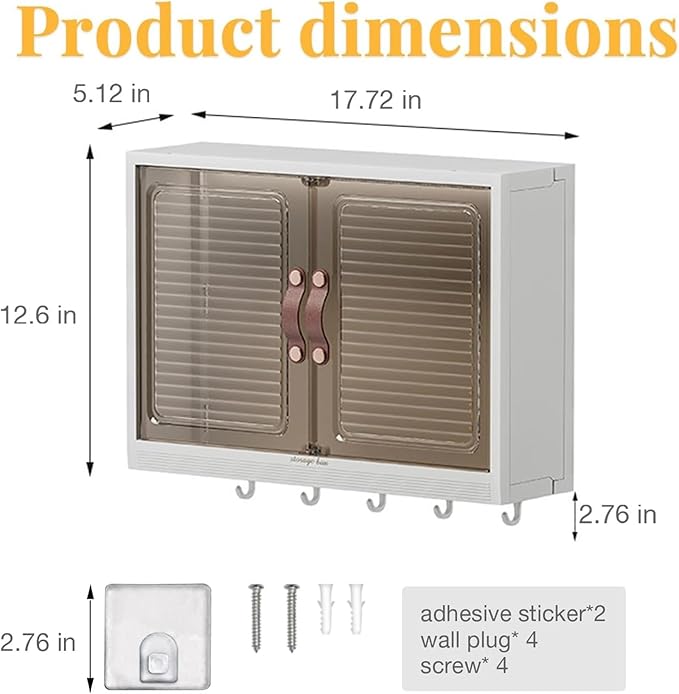 Wall Mounted Cabinet Storage Rack