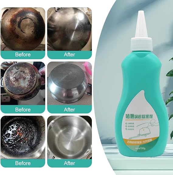 Pot Bottom Grease Cleaner Cookware Heavy Oil Removal