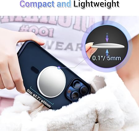 Magnetic Selfie Mirror for Back Camera