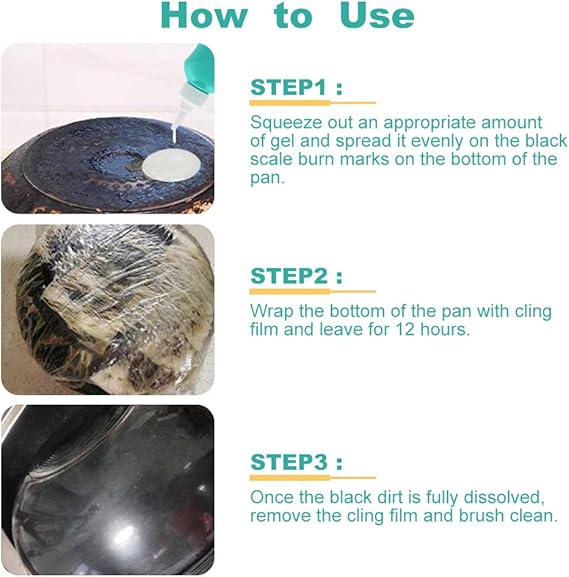 Pot Bottom Grease Cleaner Cookware Heavy Oil Removal