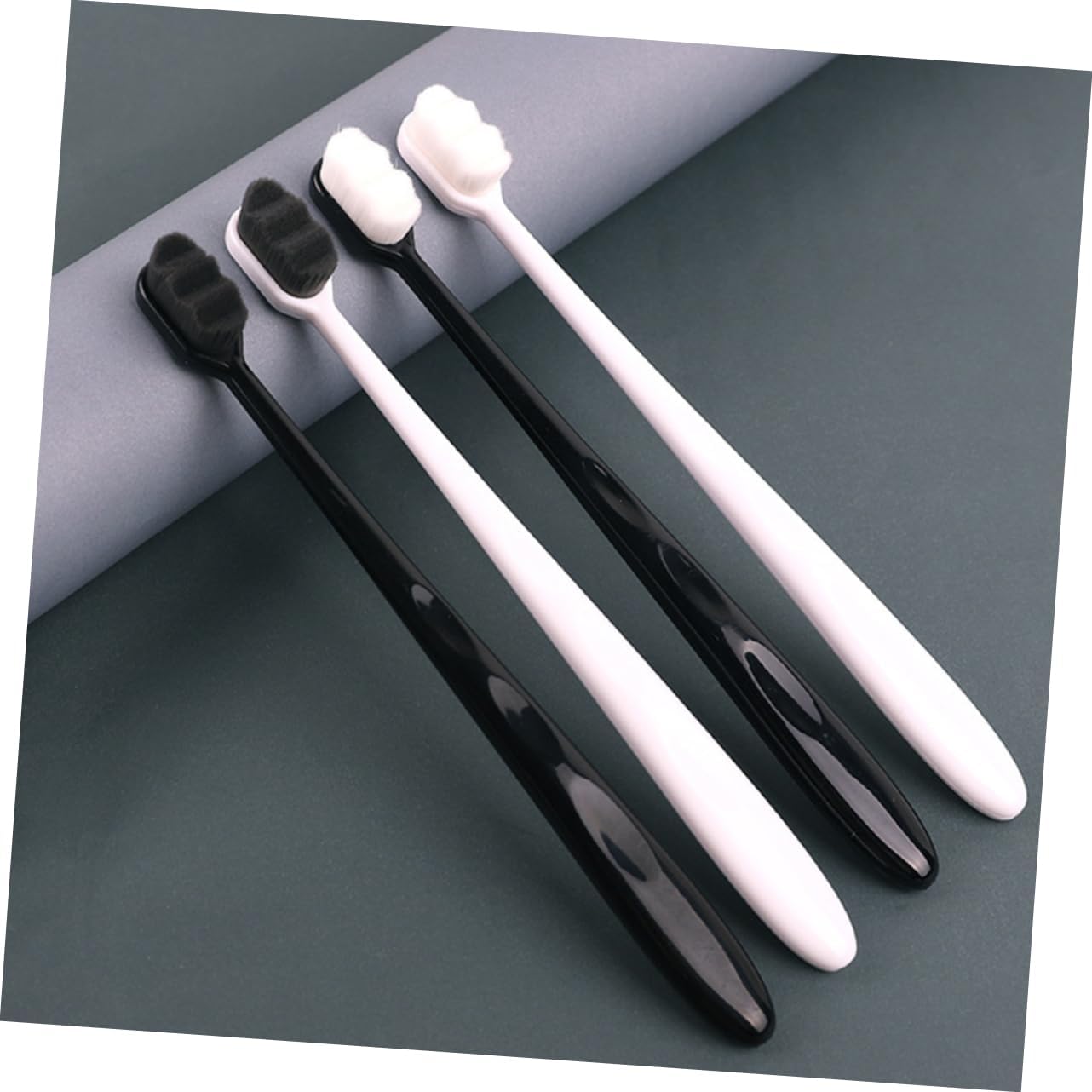 PACK OF 4  Ultra-Soft Nano Toothbrushes for Sensitive Teeth & Gums - Gentle Deep Clean, Manual Oral Care Brushes for Adults, Daily Use
