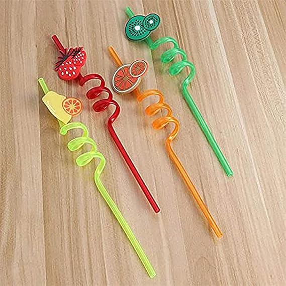 PACK OF 4 ACRYLIC STRAW