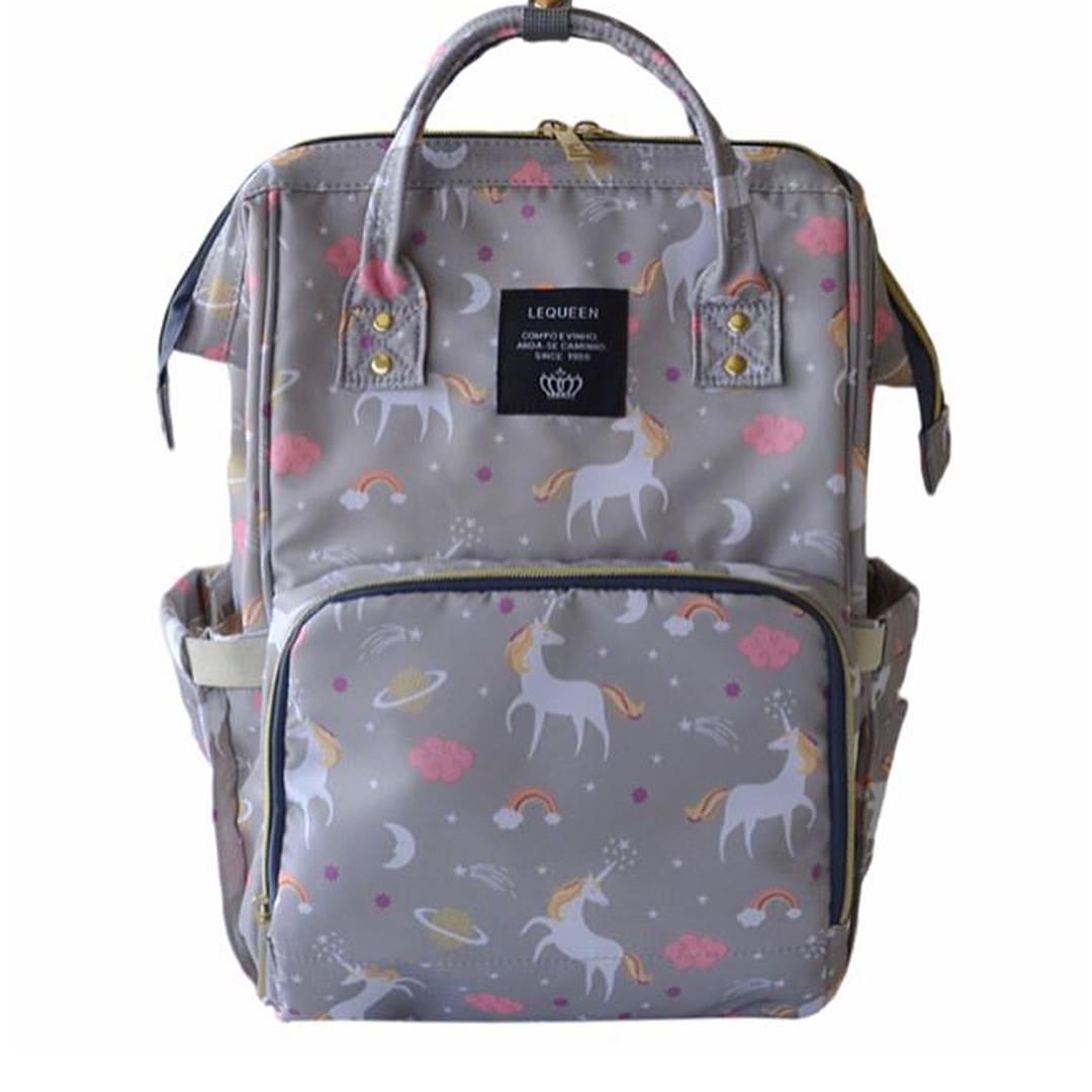 Unicorn Printed Diaper Backpack