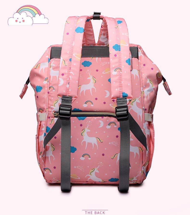 Unicorn Printed Diaper Backpack