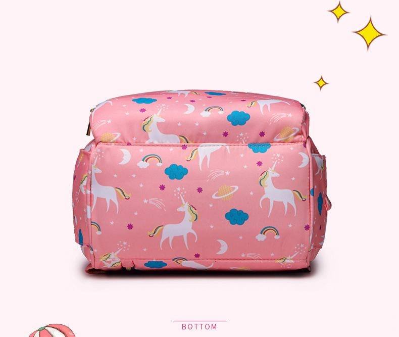 Unicorn Printed Diaper Backpack