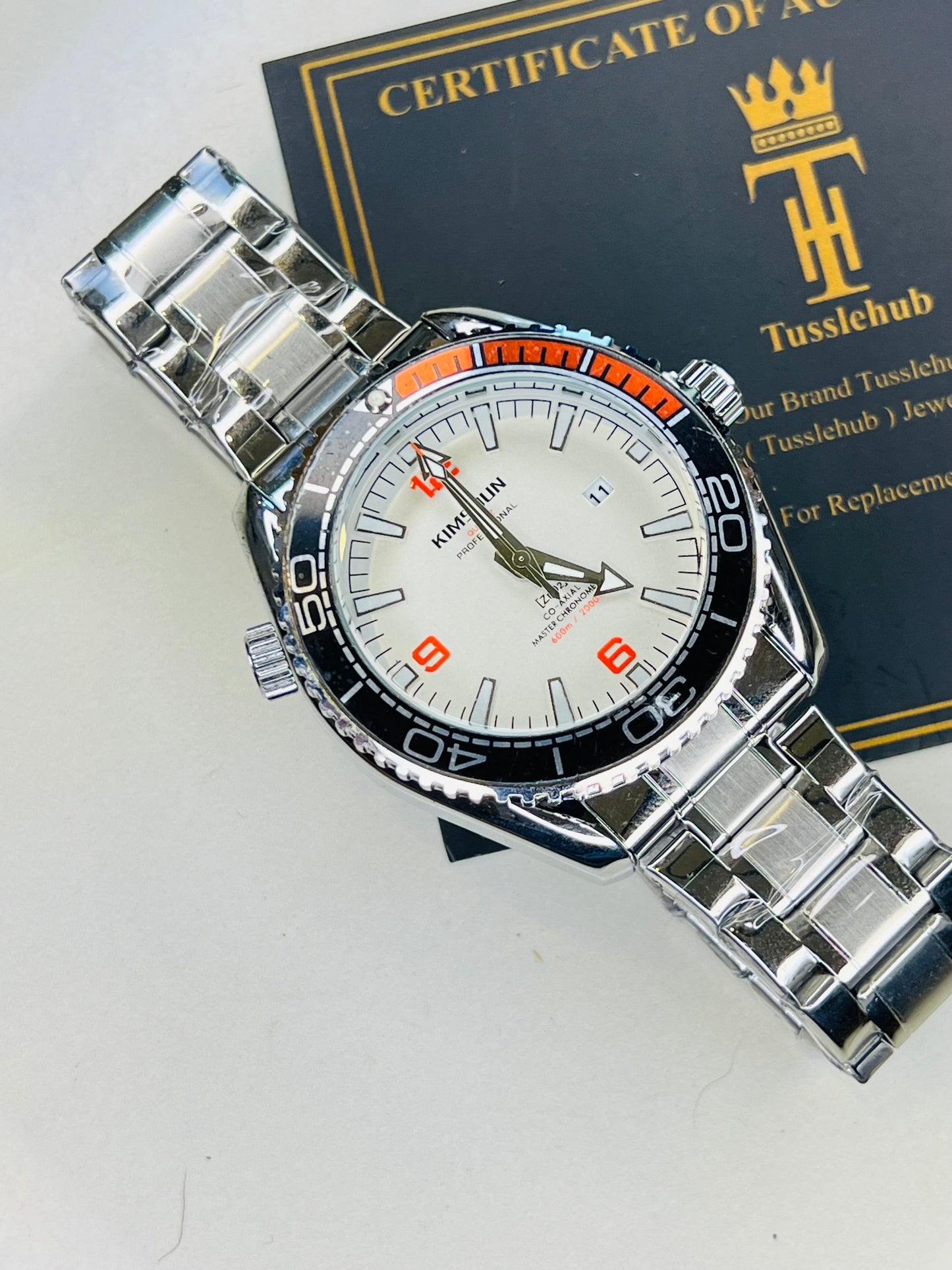Silver Kimisun Rotating Bezel Watch