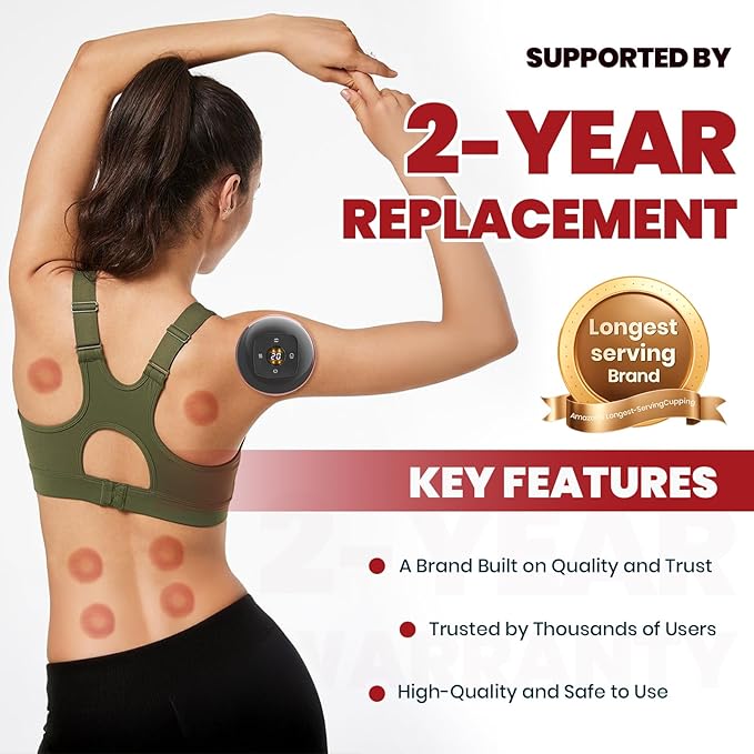 Rechargeable Vacuum Cupping Massage Anti Cellulite Magnet Therapy Wireless Guasha Scraping Fat Burner Slimming Body Scraping Cupping Hajama