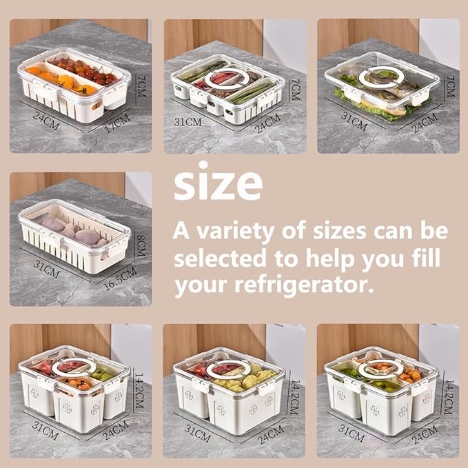 Acrylic 4 Grid Storage Box