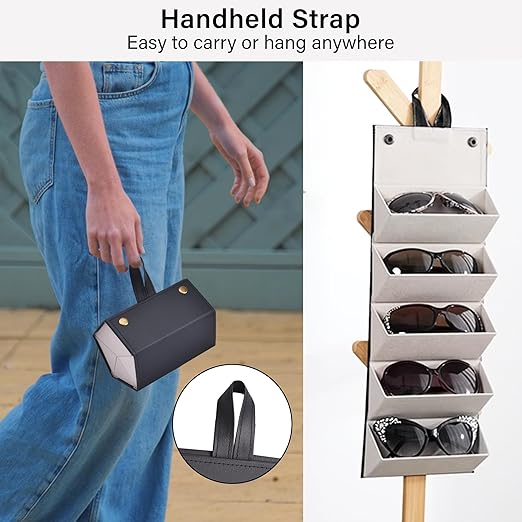 Leather 🕶Sun Glasses Organizer