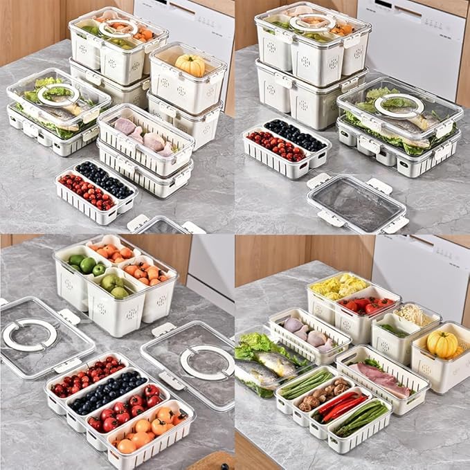 Acrylic 4 Grid Storage Box
