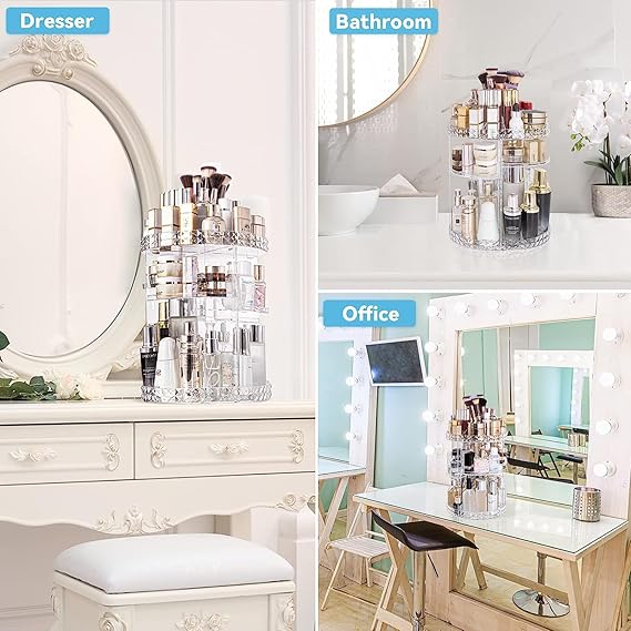 Rotatable Cosmetic Storage Rack