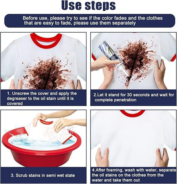 Oil Stain Remover For Clothes.