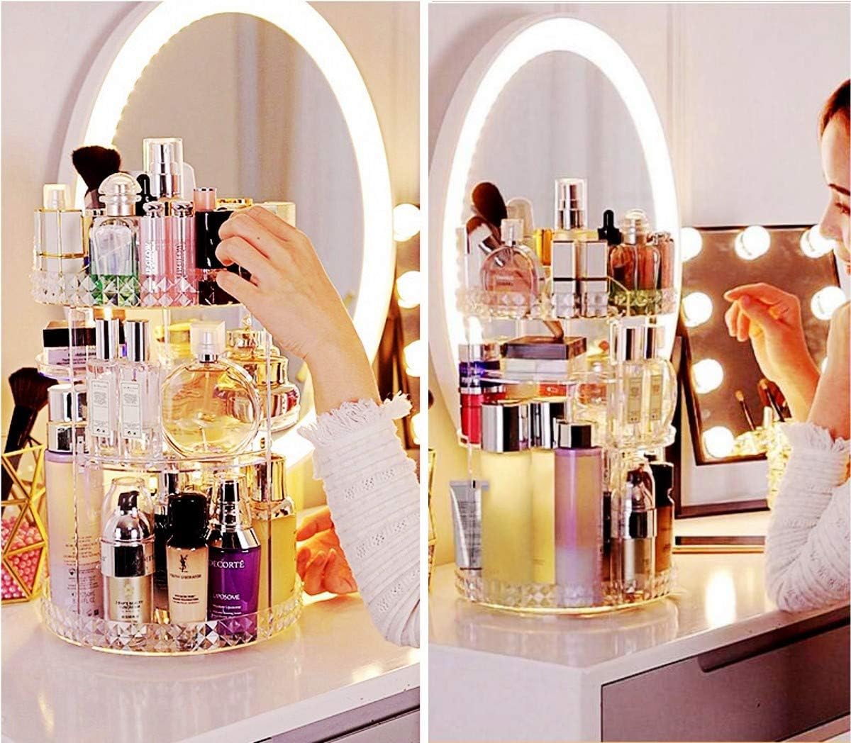 Rotatable Cosmetic Storage Rack