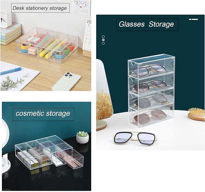 4Layer Acrylic Sunglasses Storage Box