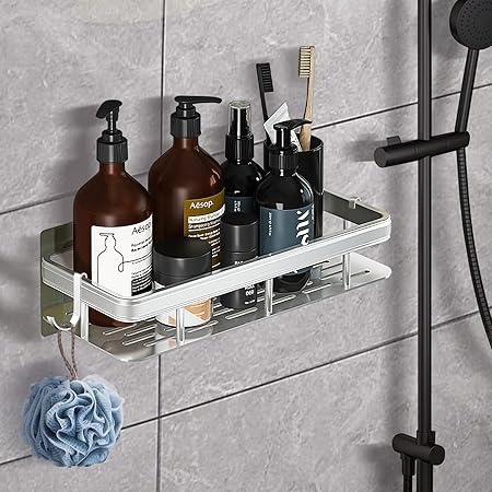 Rectangular stainless steel shelf