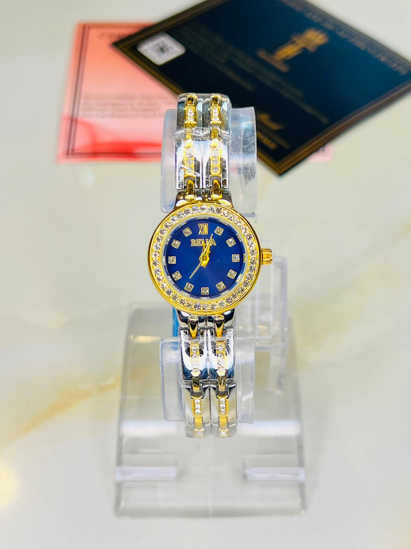 Bella Two Tone Blue Watch For Her