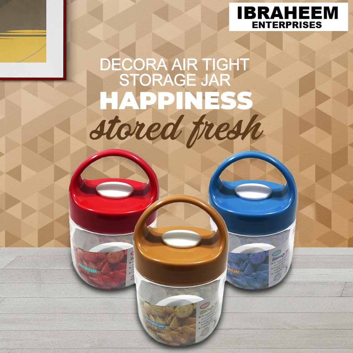 Decora Airtight storage Jar PACK OF 4