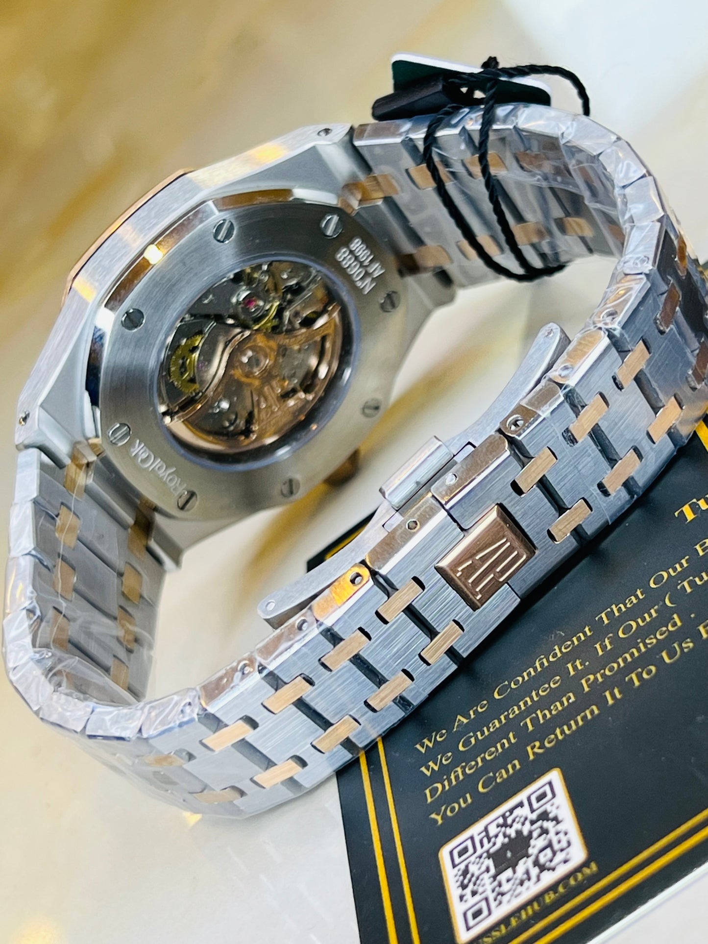 AP Two Tone Automatic Emerald Dial Super Clone Watch