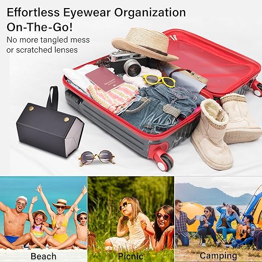 Leather 🕶Sun Glasses Organizer
