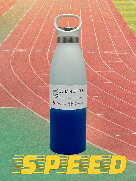 500ml Vacuum Insulated Thermos Flask, Premium 304 Stainless Steel Hot Water Bottle for Travel, Office, Gym, Home, Coffee