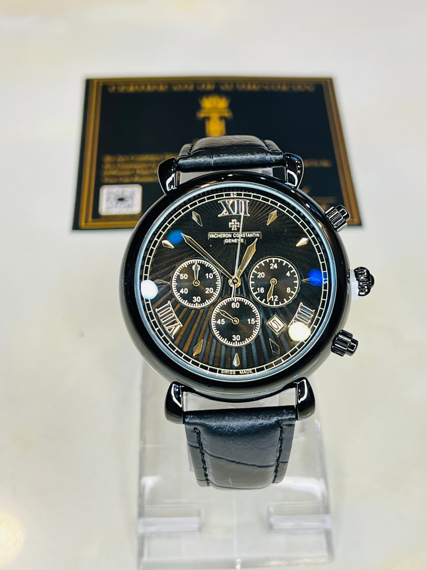 Constantin All Black Chronograph Watch
