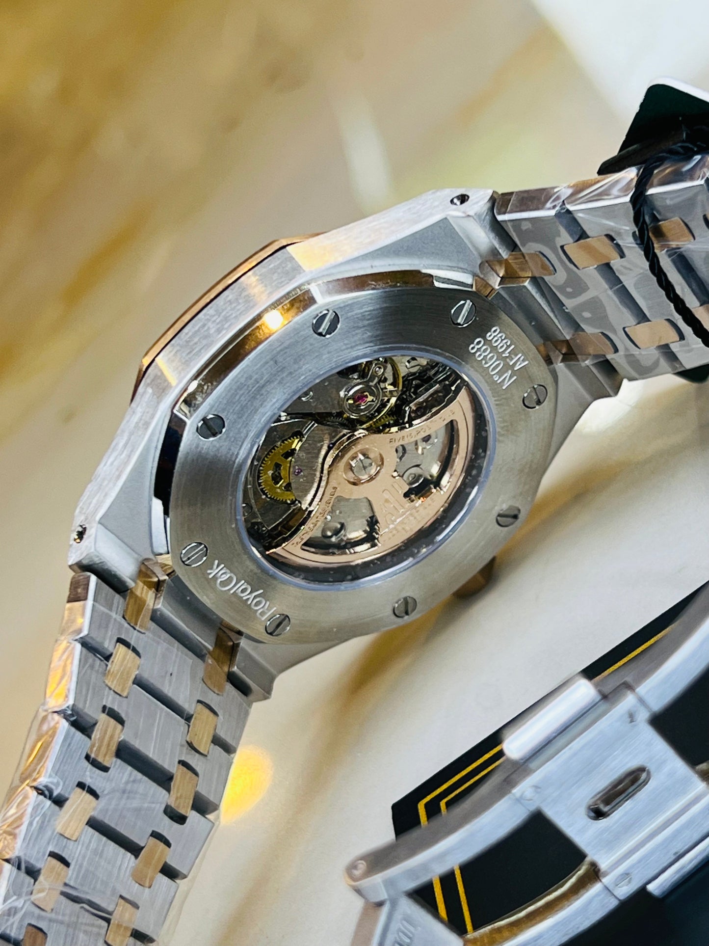 AP Two Tone Automatic Emerald Dial Super Clone Watch